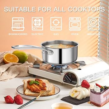 Amazon | Flamingpan 1.5クォート ステンレススチール ソースパン